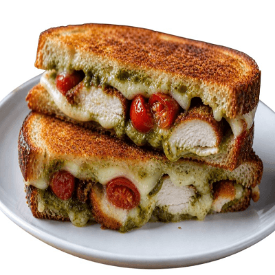 Crispy Chicken, Cheese & Tomato Toastie 