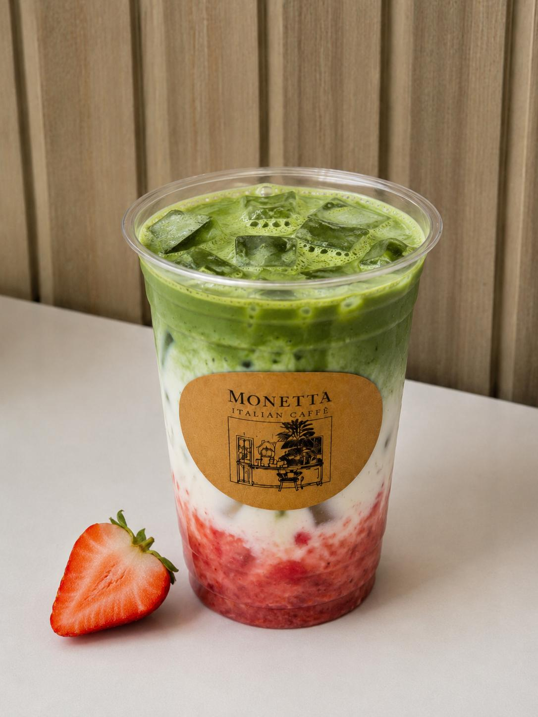 Strawberry Matcha Latte 