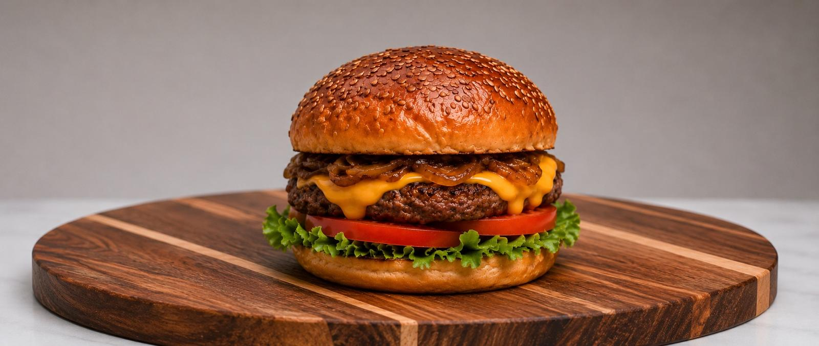 Juicy Beef Smash Burger 