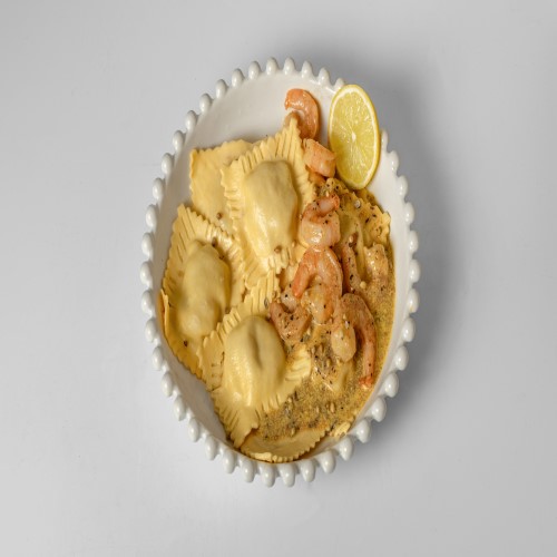 15- Ravioli Filled Cromer Crab In A Creamy Sauce 